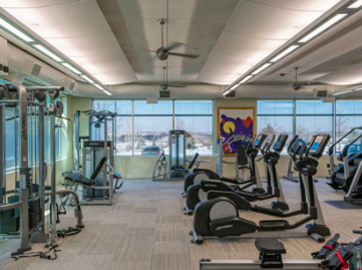 Newly debuted fitness center